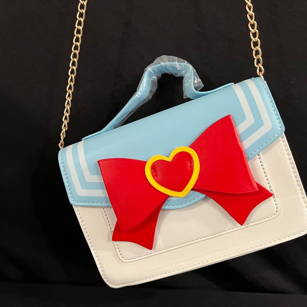 Sailor Moon Crossbody, Shoulder & Hand Bag Chain Strap ,Cute ,Bow ,New